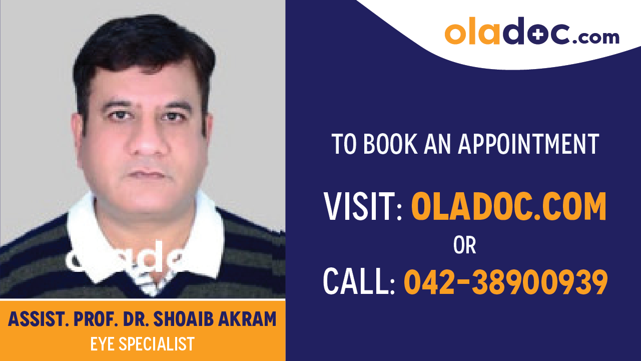 Book appointment with Dr.Shoaib Akram-best Eye Specialist in Faisalabad